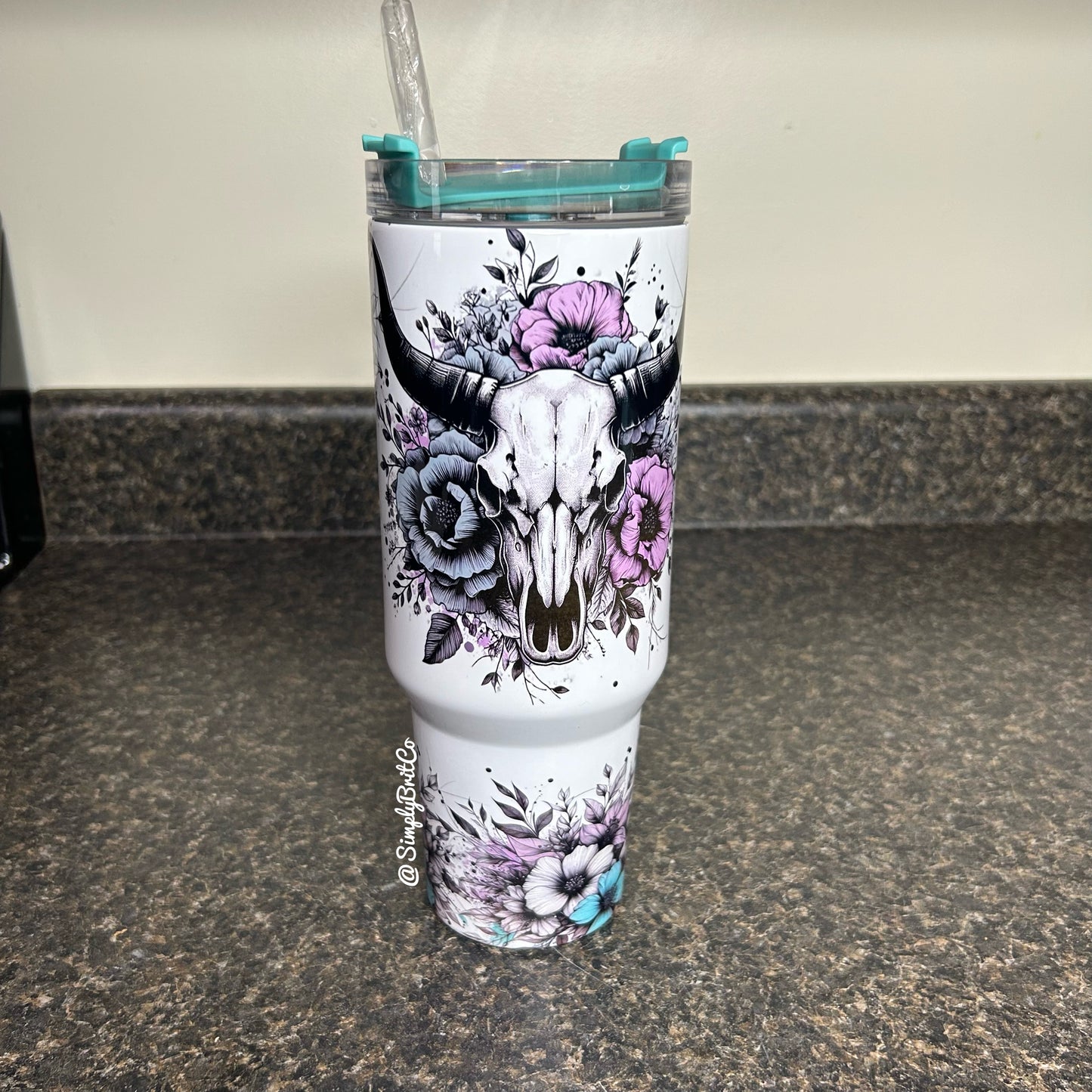 Western Floral 40oz Tumbler
