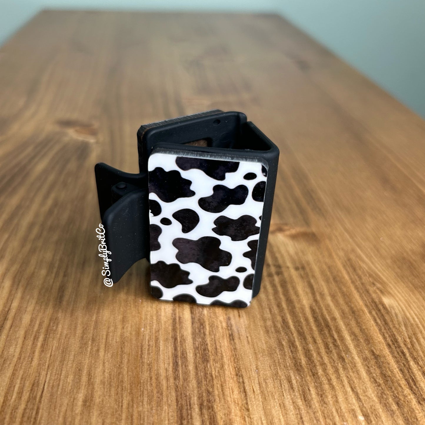 Cow Print Small Claw Clip