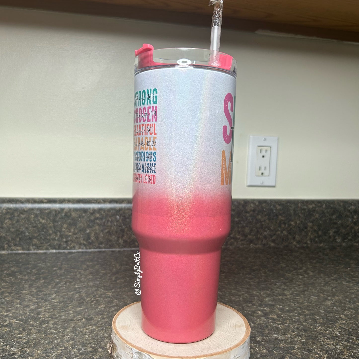 She is Mama 40oz Tumbler | Shimmer Ombre |