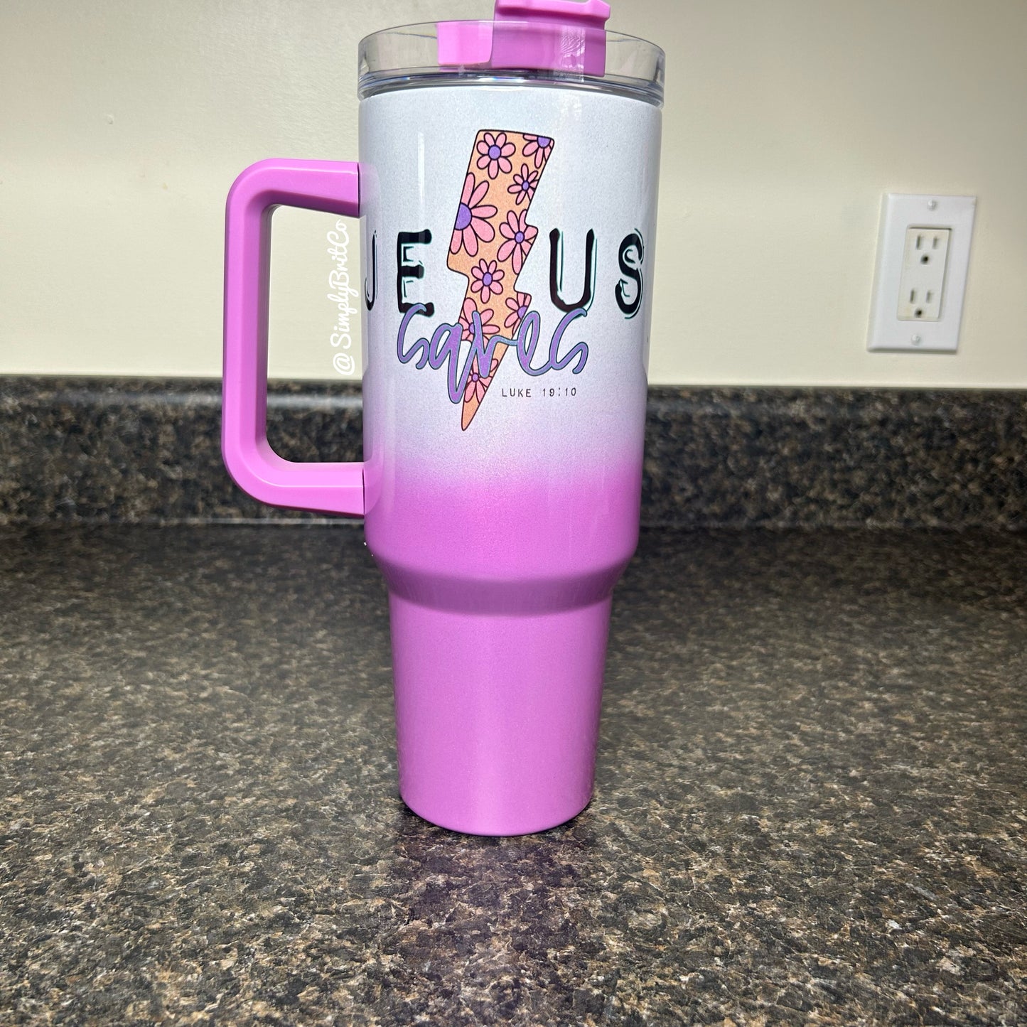 Jesus Saves 40oz Tumbler | Shimmer Ombre