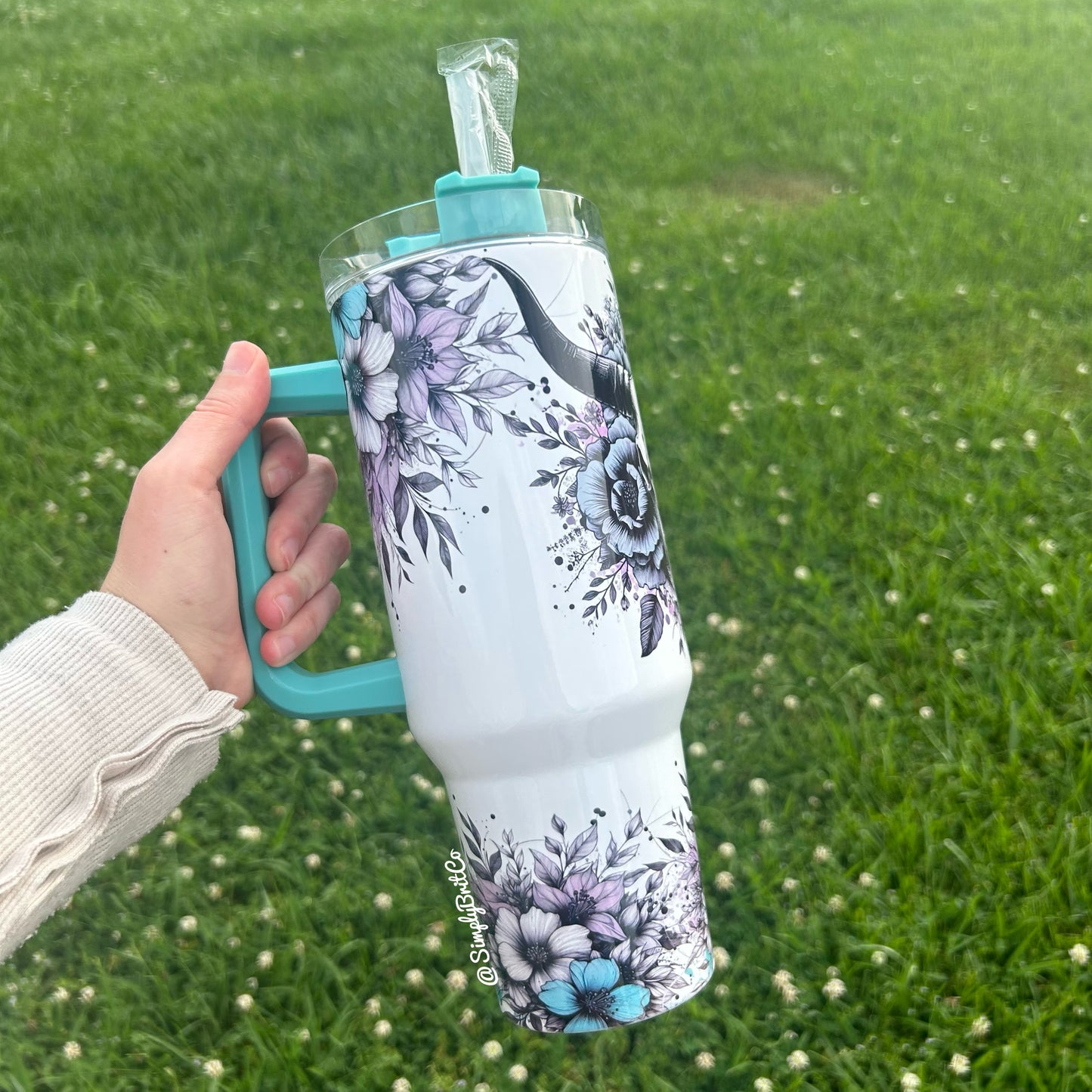 Western Floral 40oz Tumbler