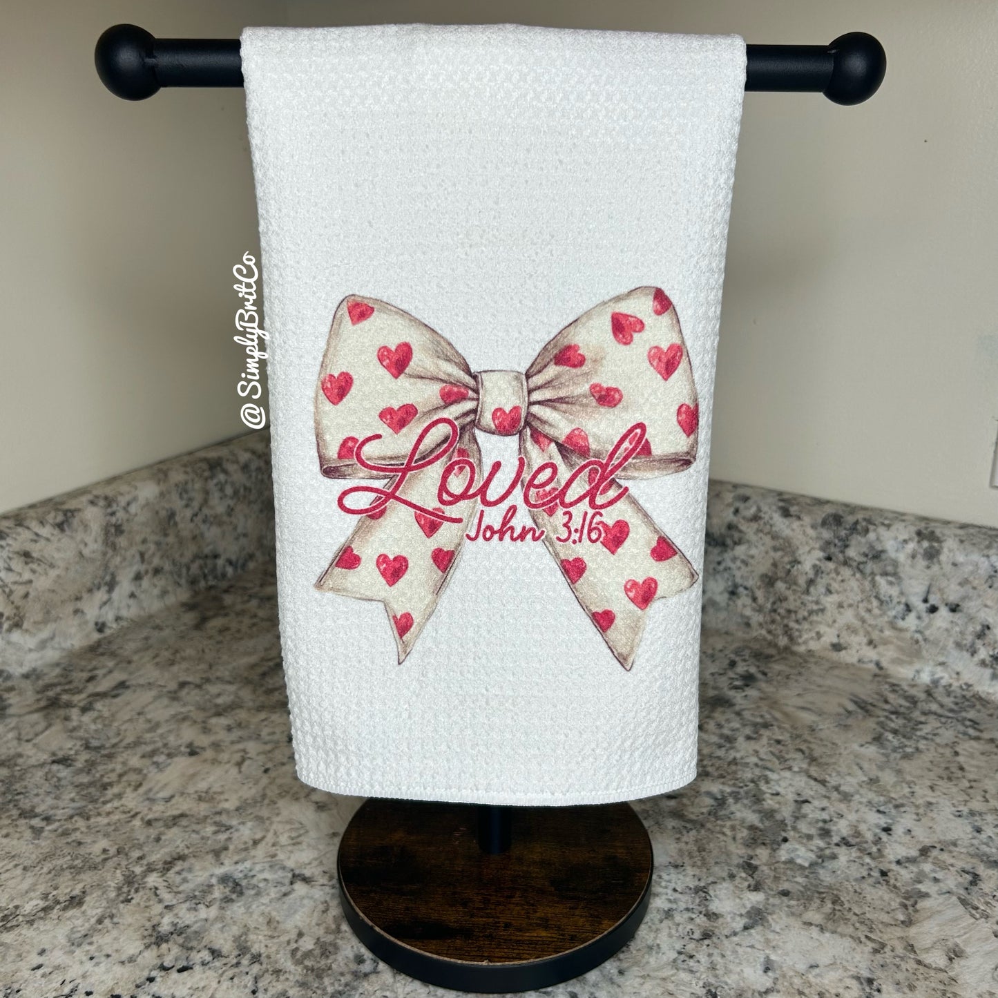 Loved Bow Kitchen Towel