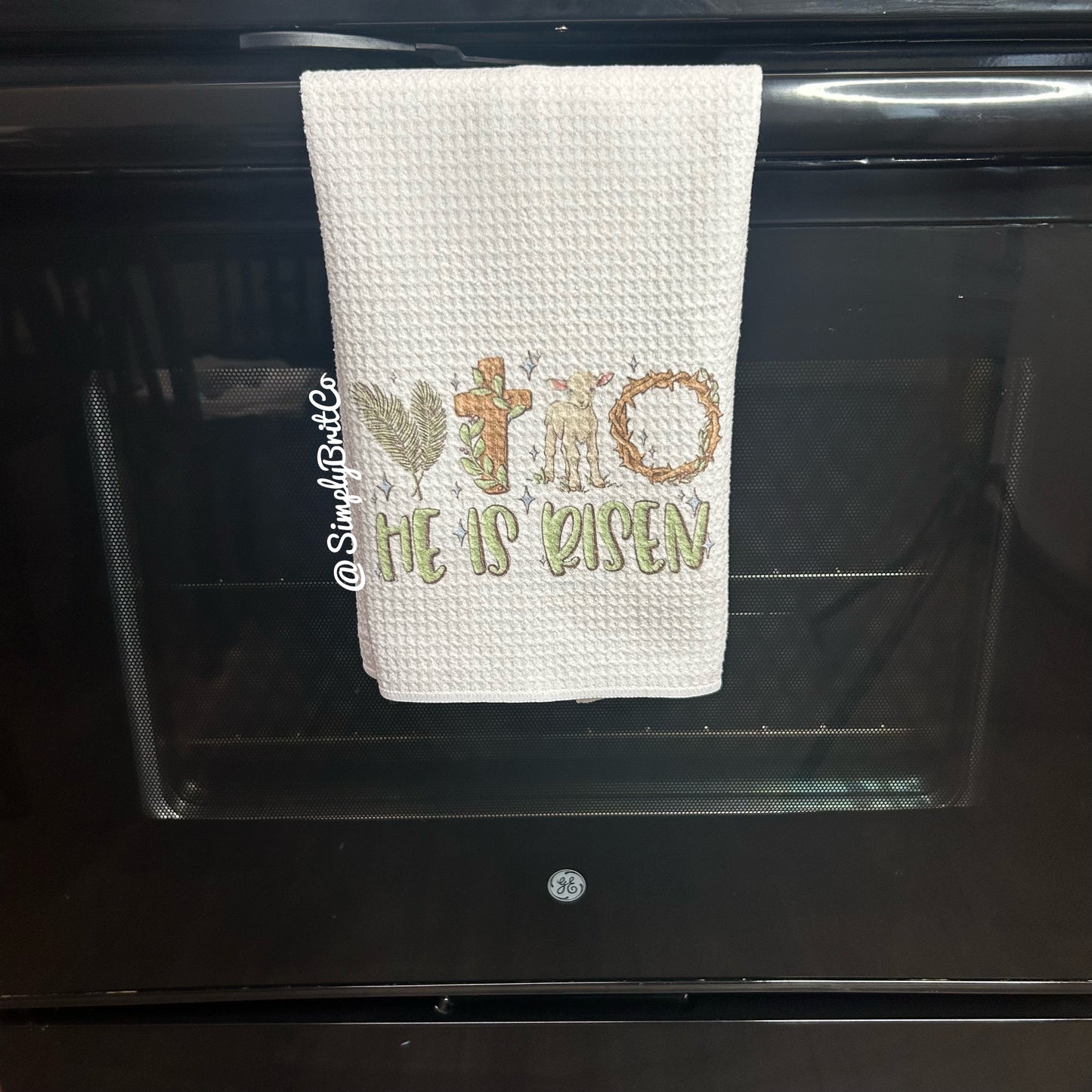 He Is Risen Kitchen Towel | Easter Home Decor |