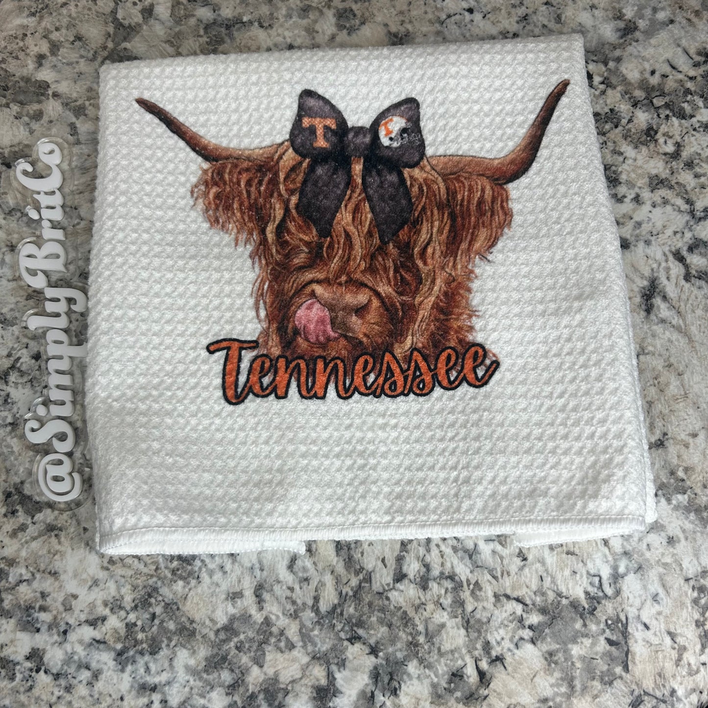 TN Highland Cow Kitchen Towel