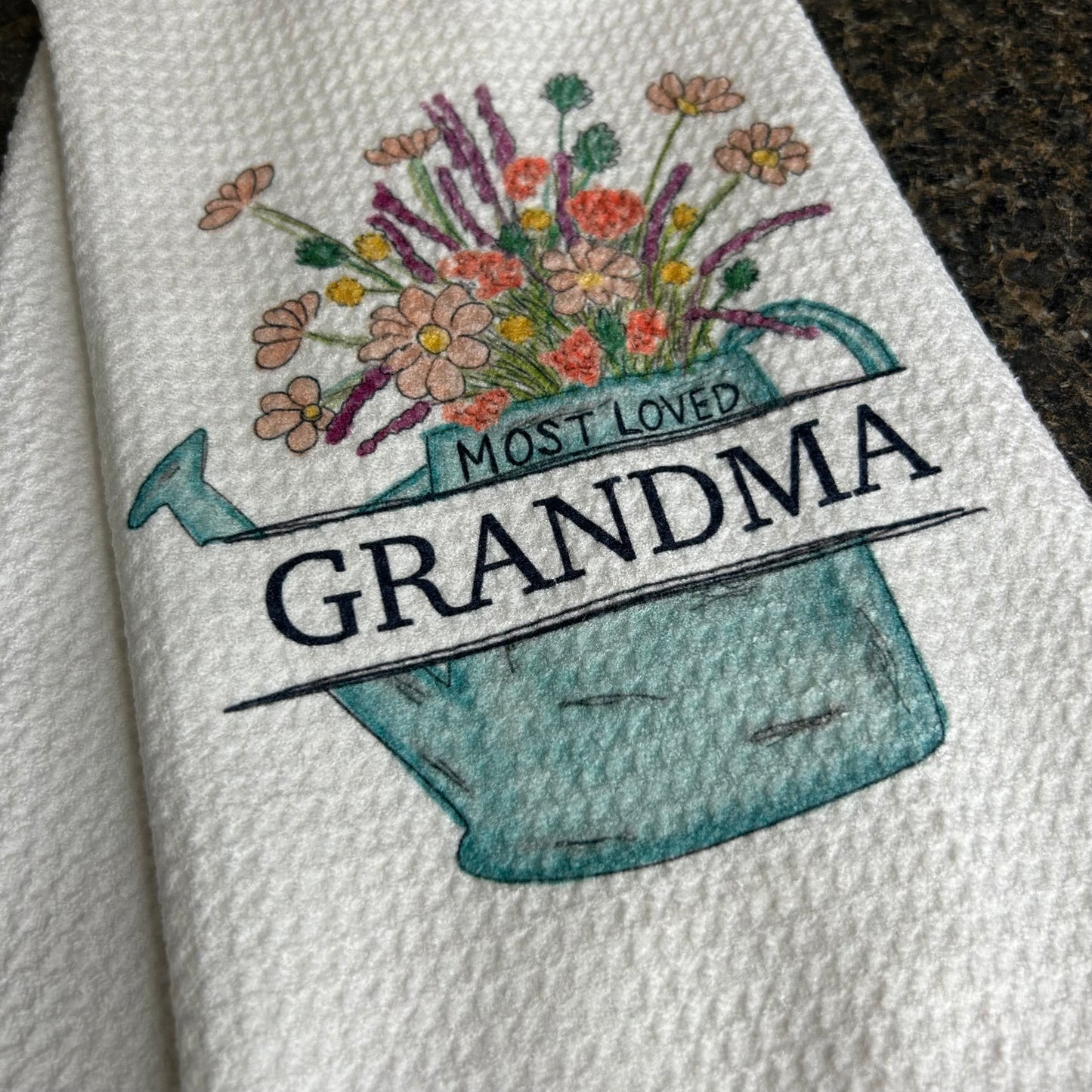 Most Loved Grandma Kitchen Towel