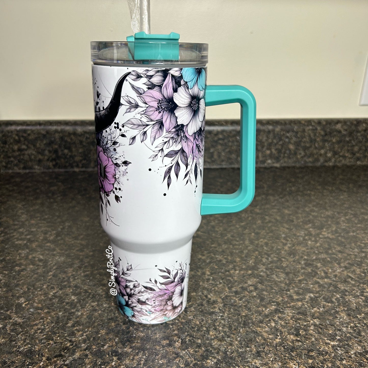 Western Floral 40oz Tumbler