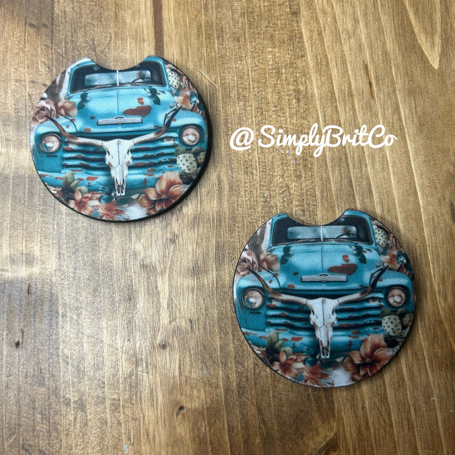 Western Bull Freshie and Car Coaster