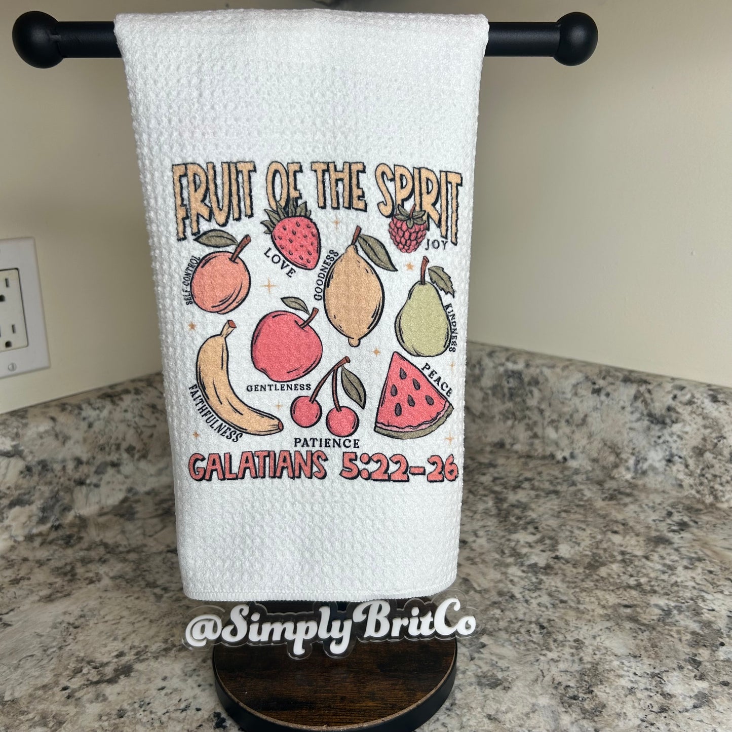 Fruit of the Spirit Kitchen Towel | Religious Fruit