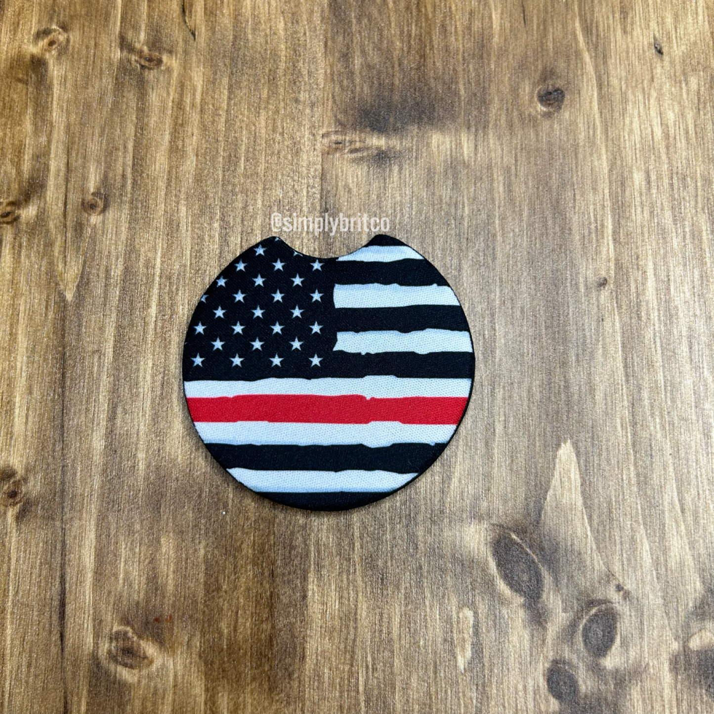 Firefighter Set of 2 Car Coaster