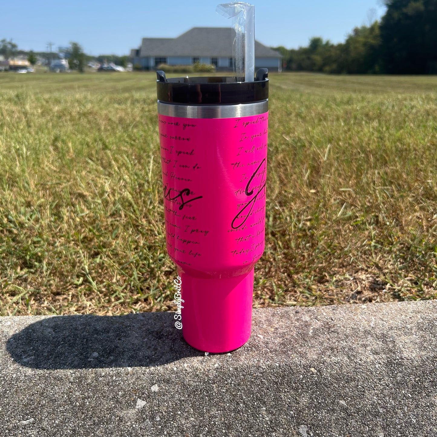 Jesus 40oz Tumbler | Neon Tumbler
