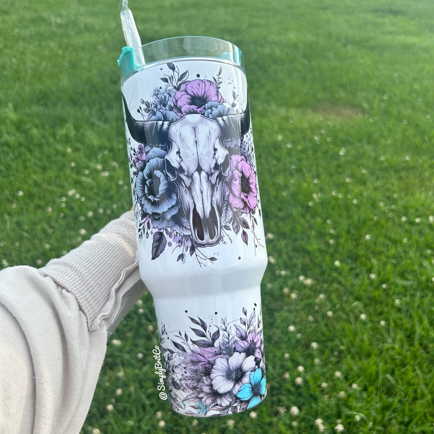Western Floral 40oz Tumbler