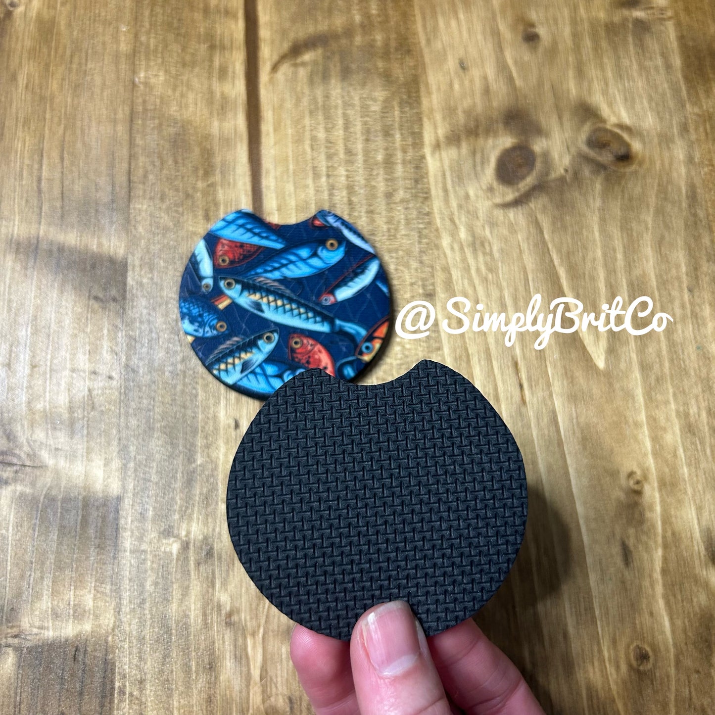 Fishy Set of 2 Car Coaster | Coasters for Him