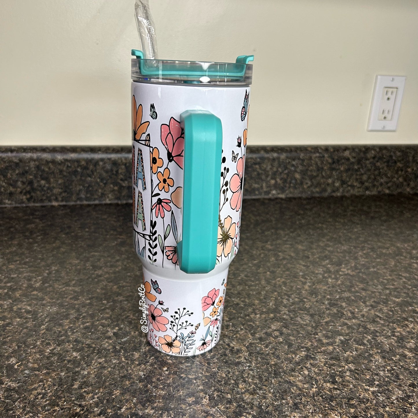 Mama Floral 40oz Tumbler | Pastel