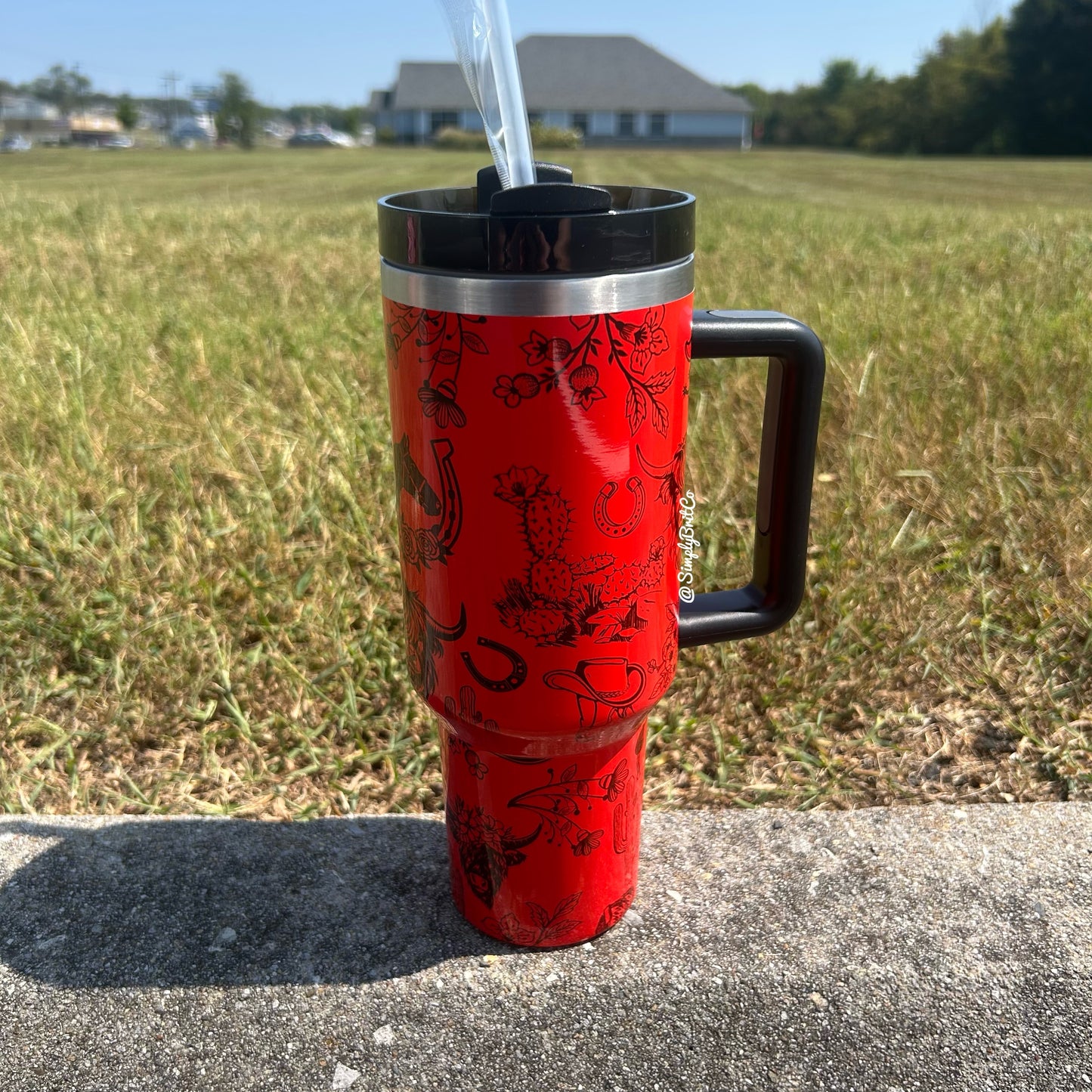 Western 40oz Tumbler | Neon Tumbler