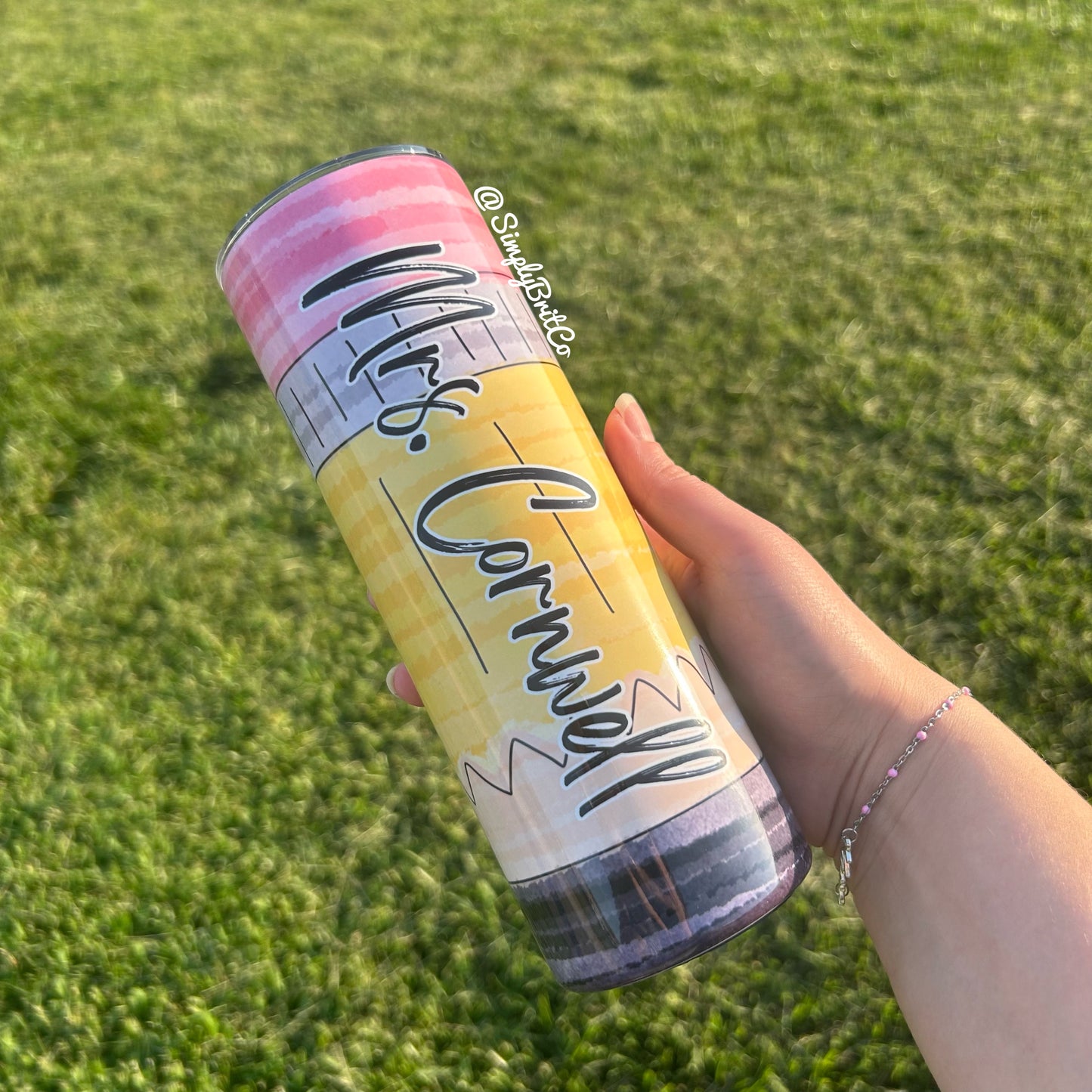 Pencil Teacher 20oz Tumbler | Teacher Appreciation
