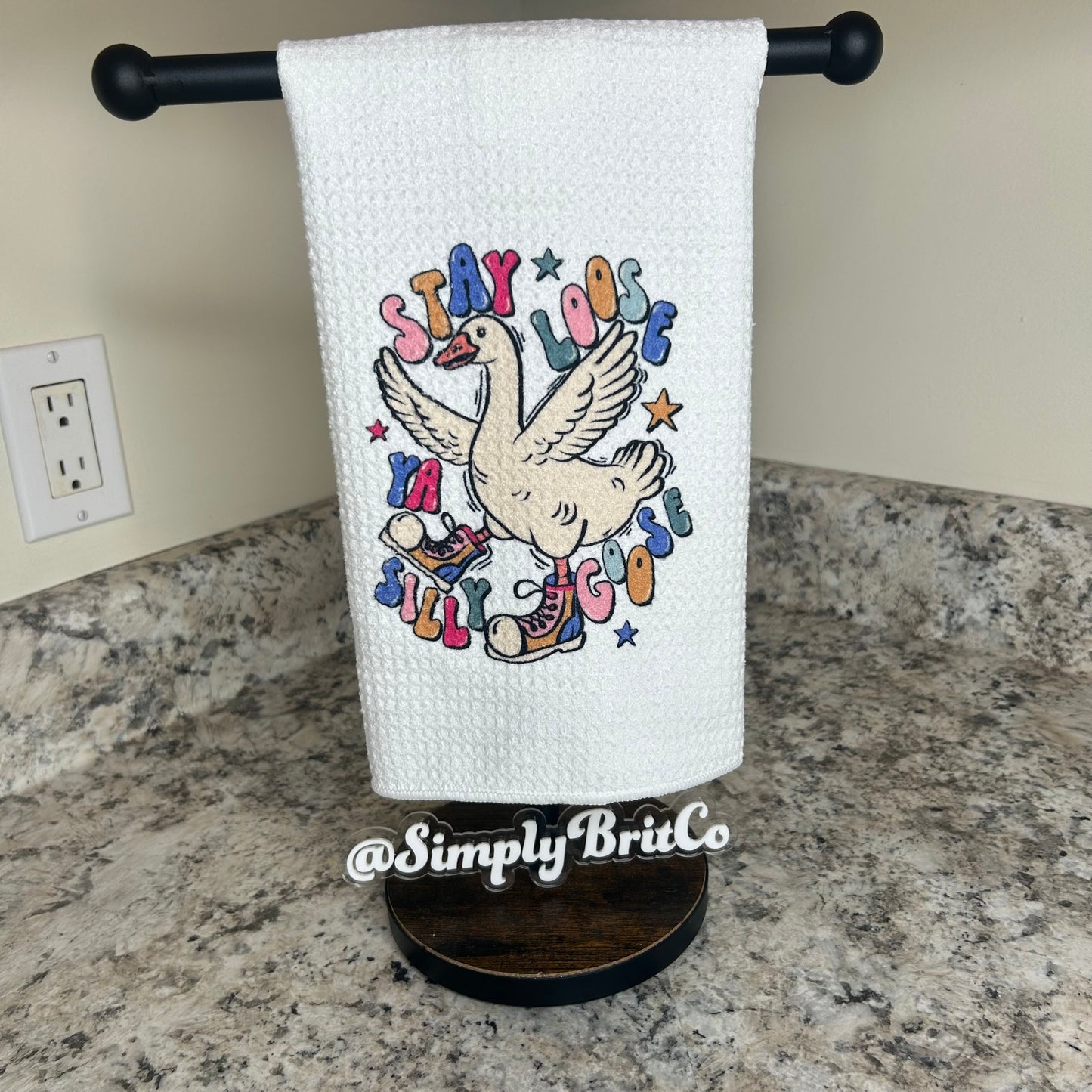Stay Loose Ya Silly Goose Kitchen Towel | Summer
