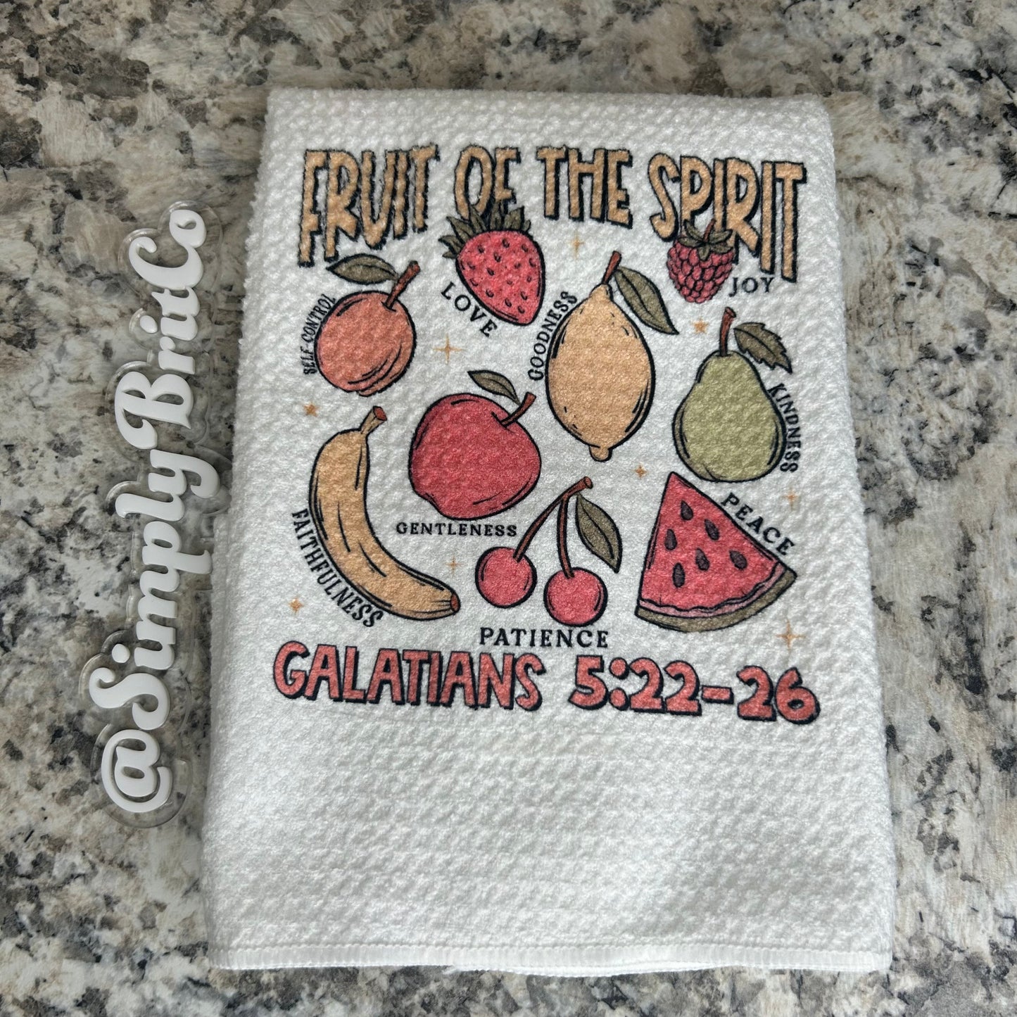 Fruit of The Spirit Kitchen Towel | Home Decor | Spring | Religious