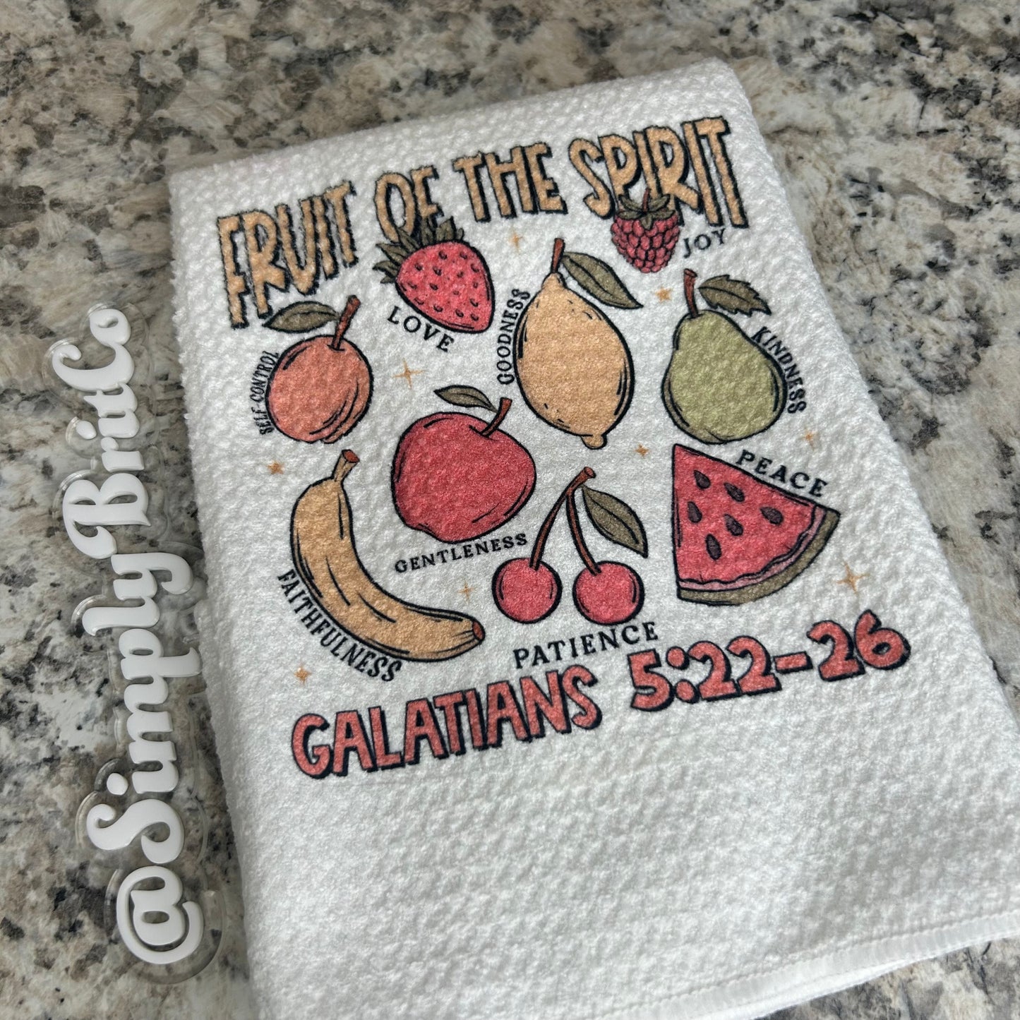 Fruit of the Spirit Kitchen Towel | Religious Fruit