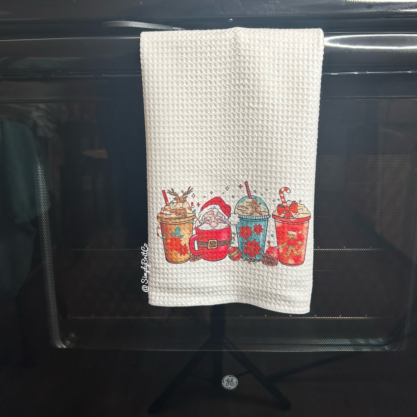 Christmas Drinks Kitchen Towel