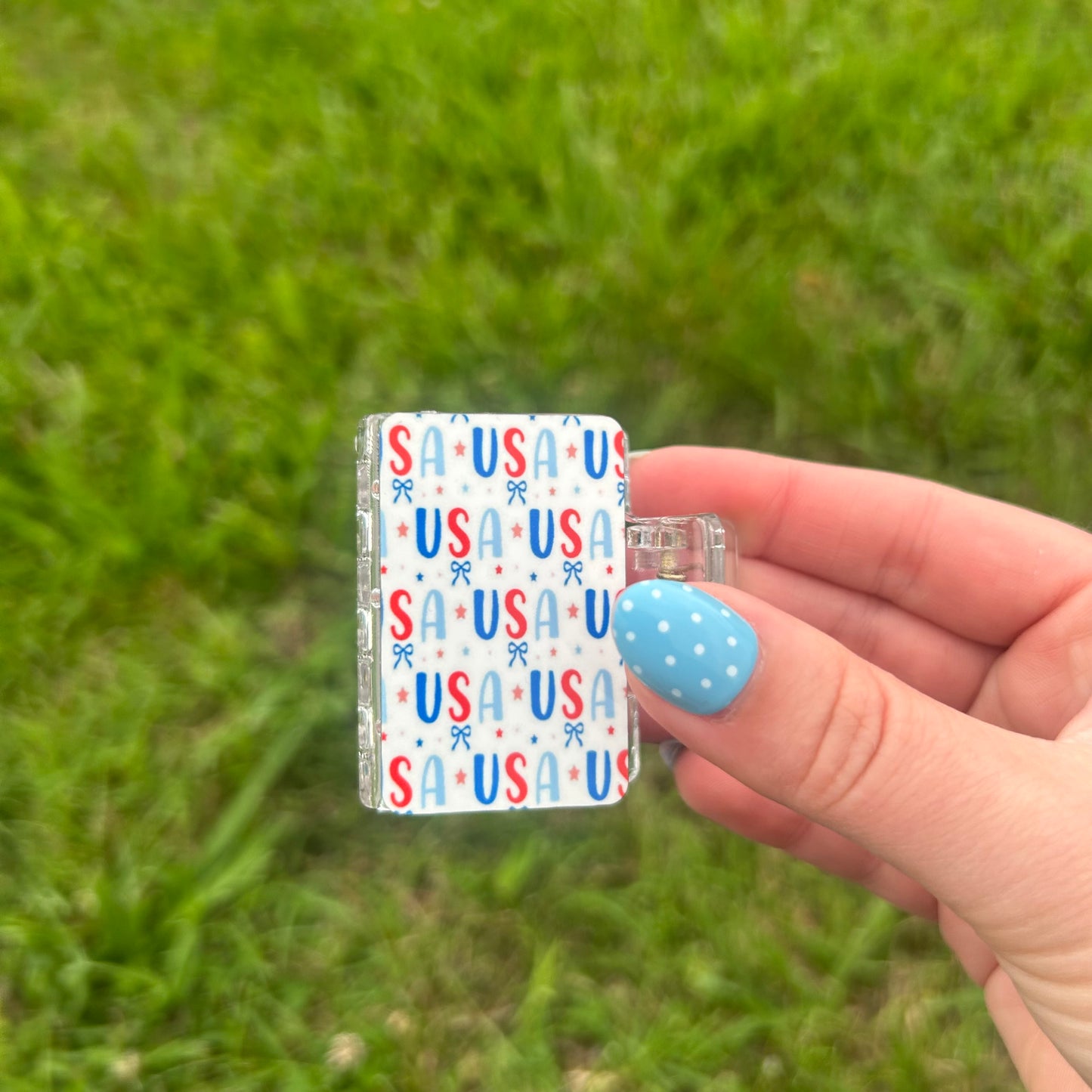 USA Small Claw Clip with bows