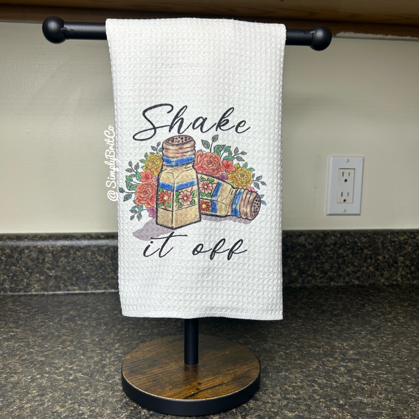 Shake it off Kitchen Towel | Salt Shakers