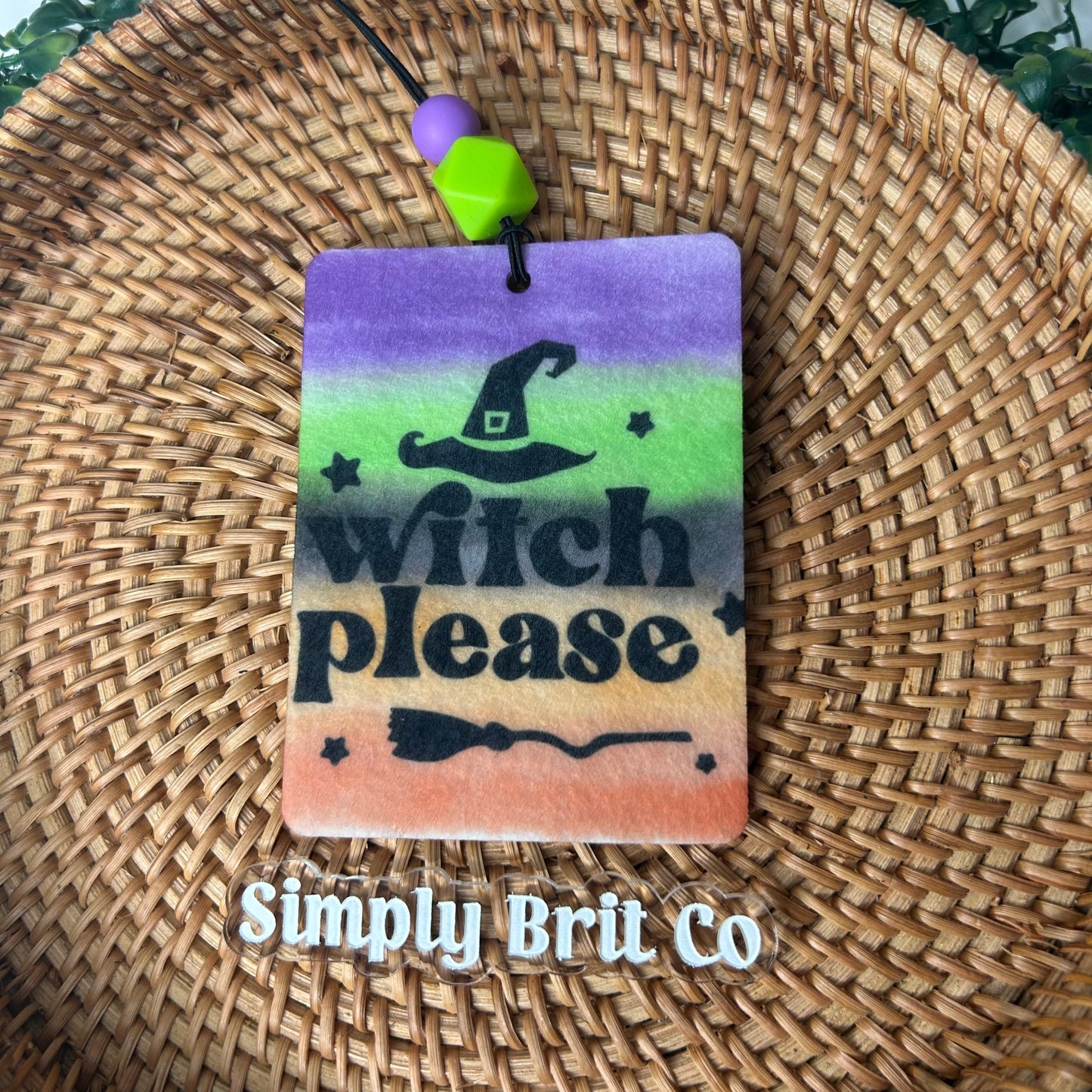 Witch Please Freshie and Car Coaster | Halloween