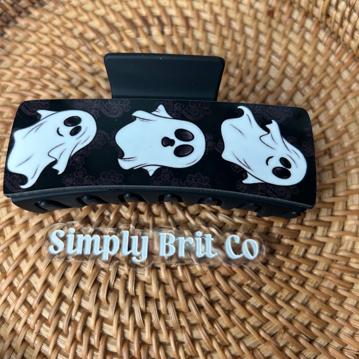 Ghosts Large Claw Clip