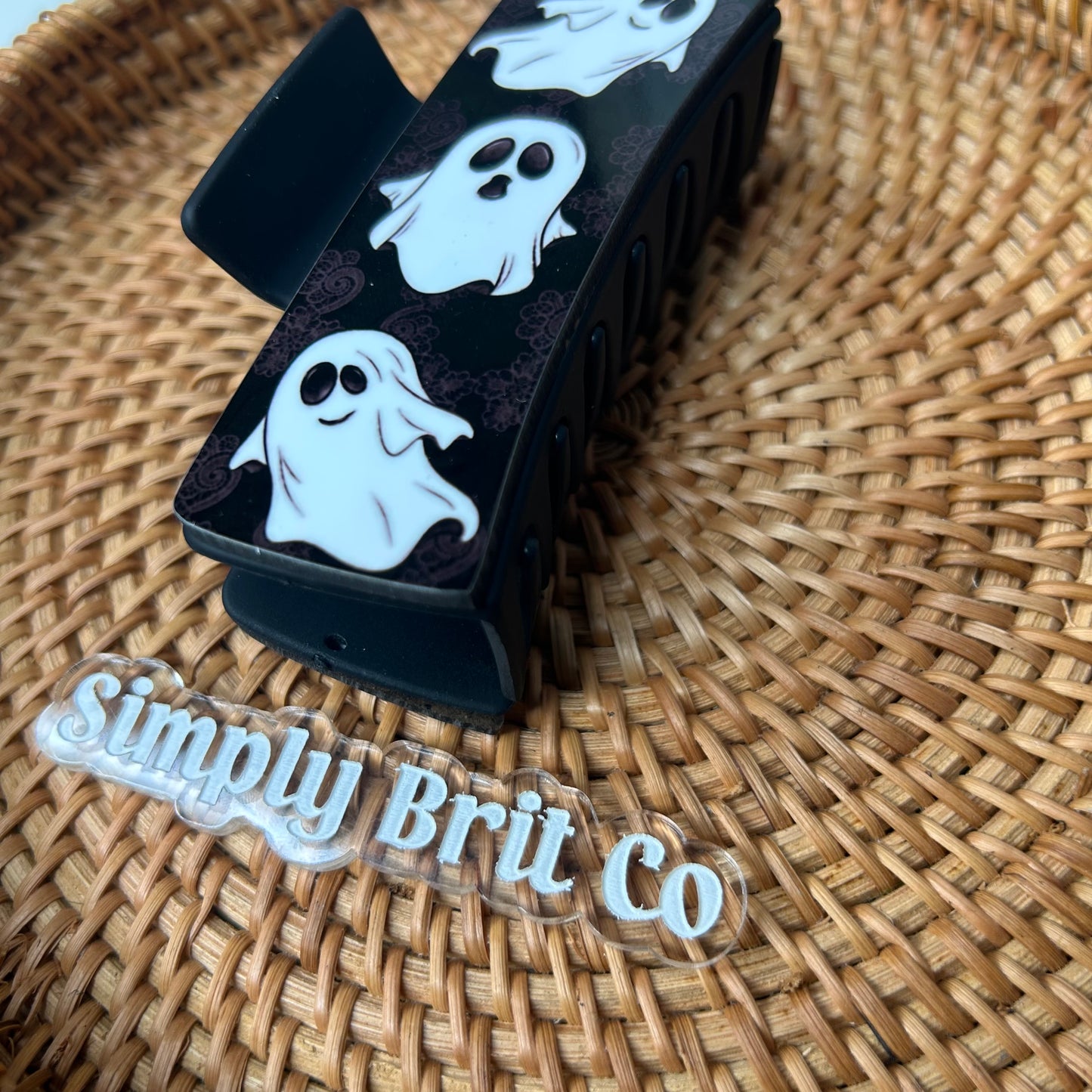 Ghosts Large Claw Clip