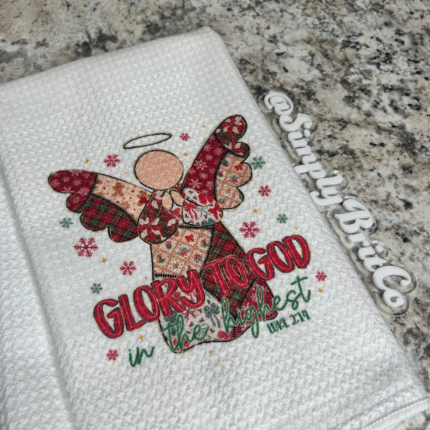 Glory To God Kitchen Towel | Religious