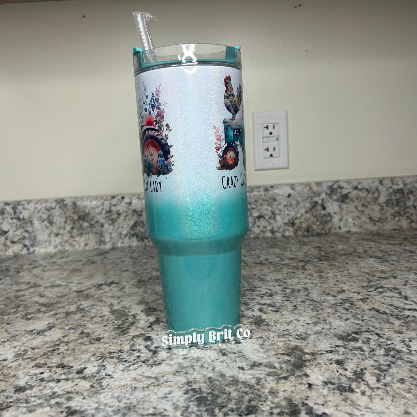 Crazy Chicken Lady 40oz Tumbler
