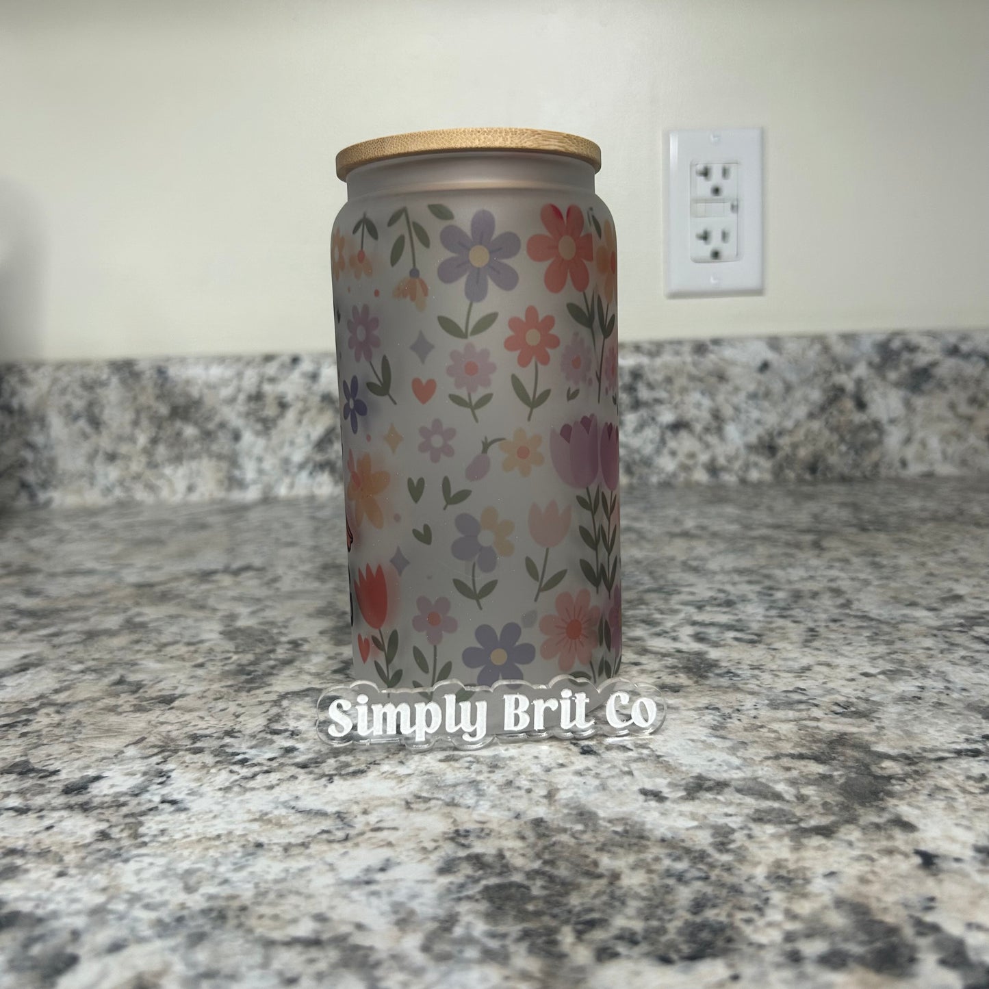 Sorry I'm Late I was Dilly Dallying 16oz Frosted Libbey Glass