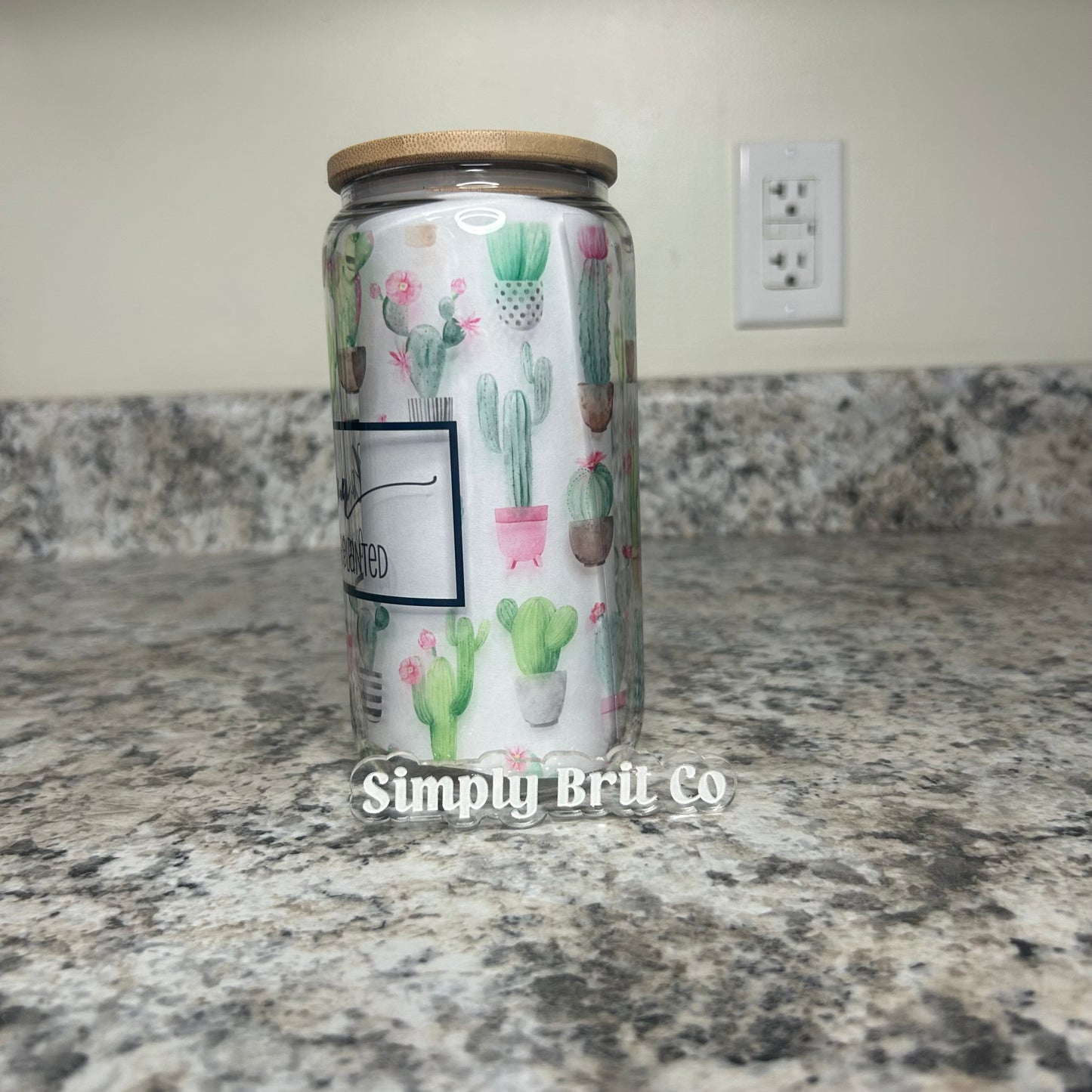 Bloom Where You Are Planted 16oz Clear Libbey Glass