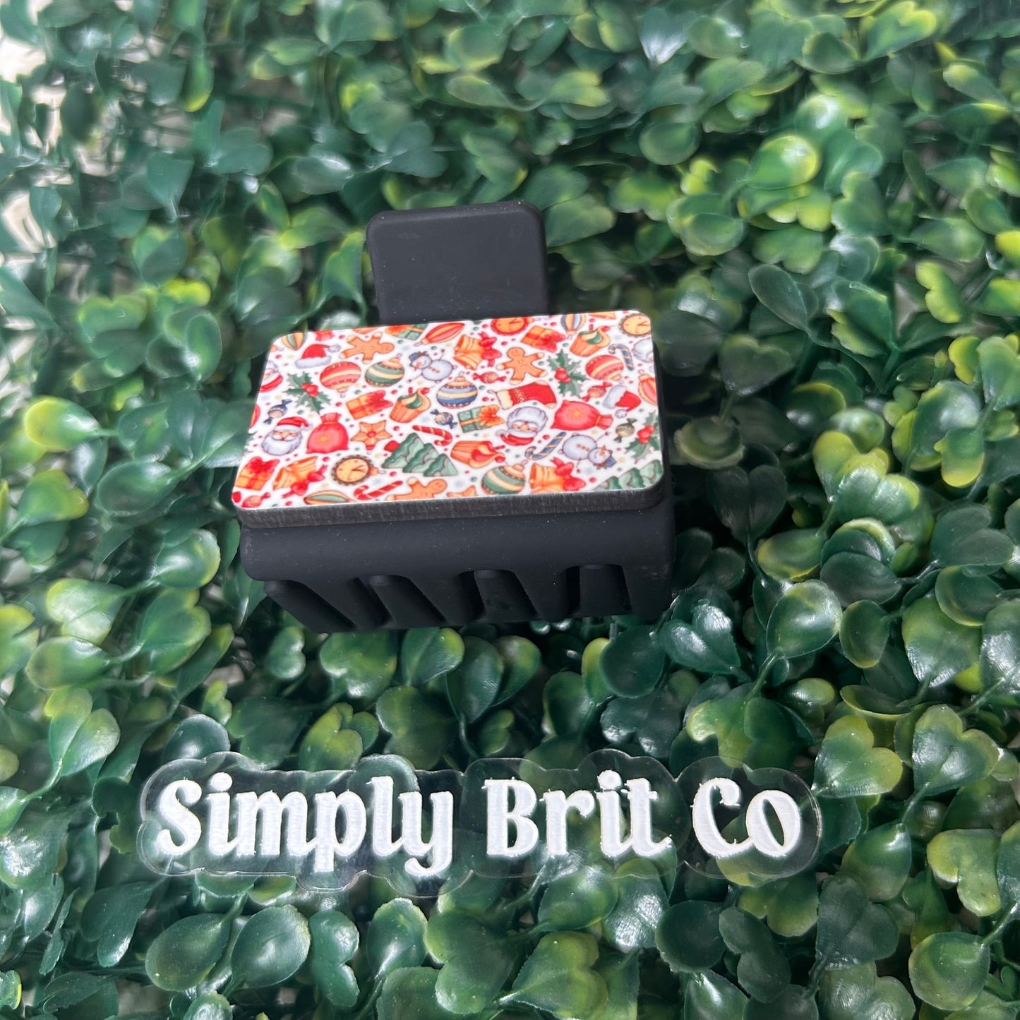 Christmas Cheer Small Claw Clip