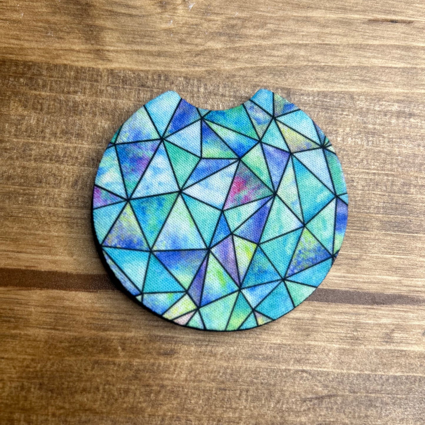Stained Glass Look Set of 2 Car Coaster