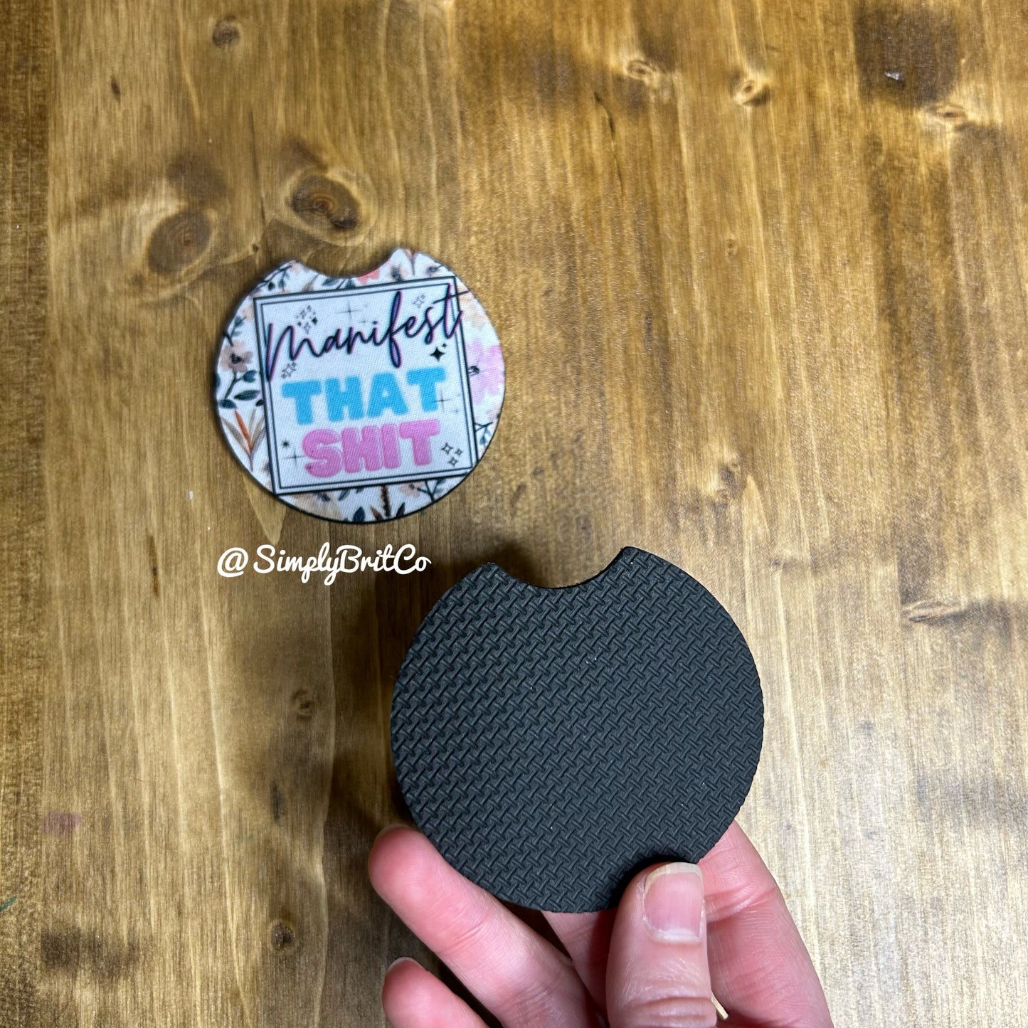 Manifest that Sh*t Set of 2 Car Coaster