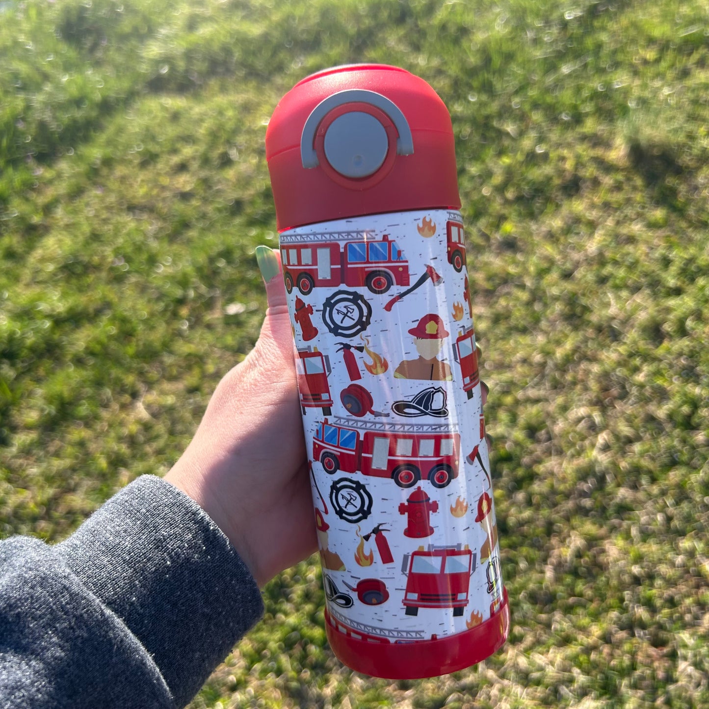 Firefighter 12oz Kids Tumbler