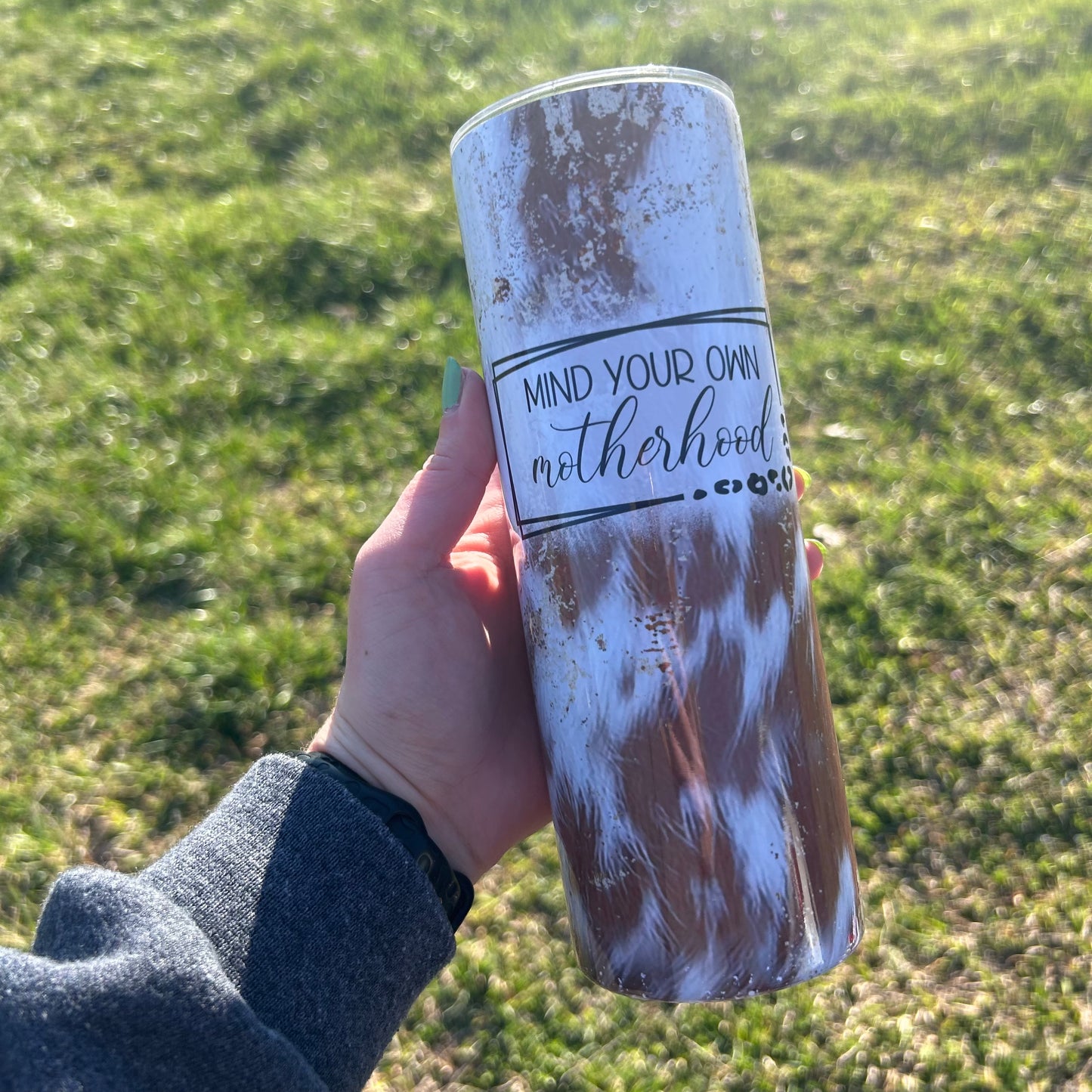 Mind Your Own Motherhood 20oz Tumbler | Cowhide