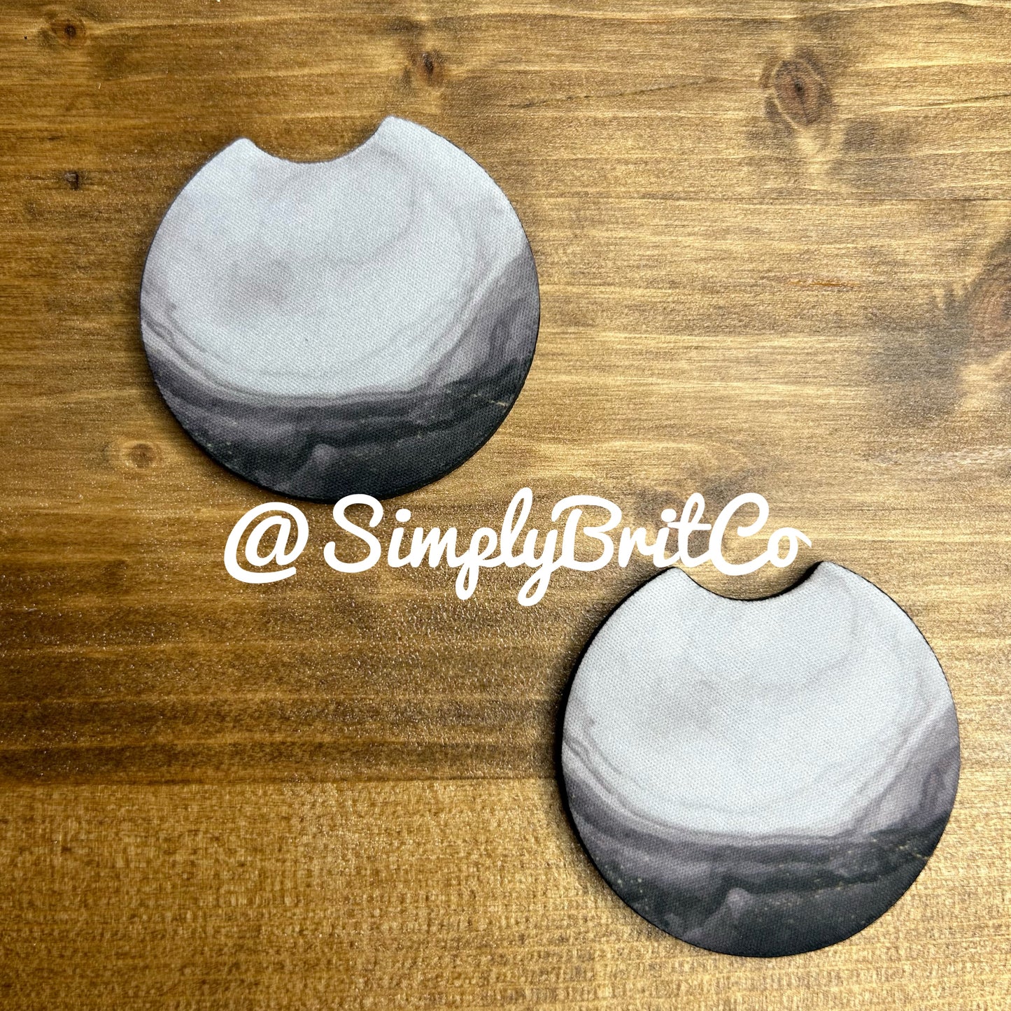 Marble Set of 2 Car Coaster