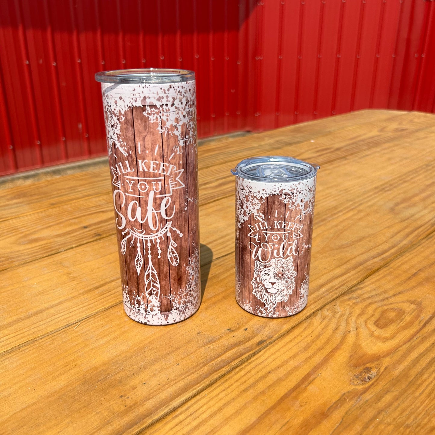 I'll Keep You Safe/ I'll Keep You Wild Tumbler Set | Mama & Mini