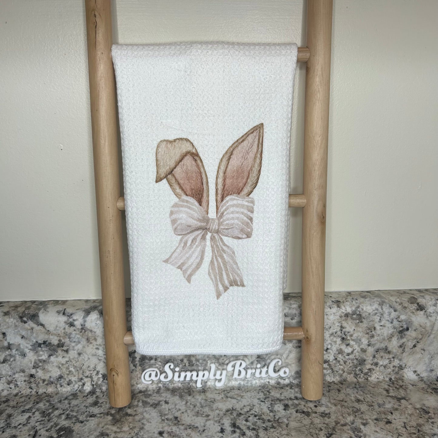 Bunny Ears Towel | Easter Home Decor |