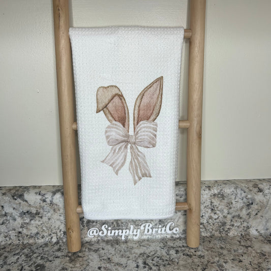 Bunny Ears Towel | Easter Home Decor |
