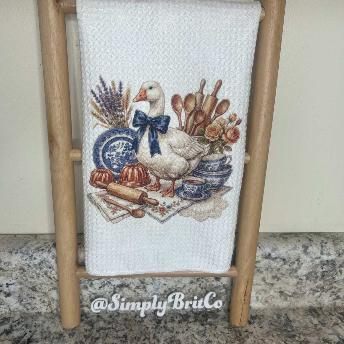 Goose and Vintage Kitchen Towel