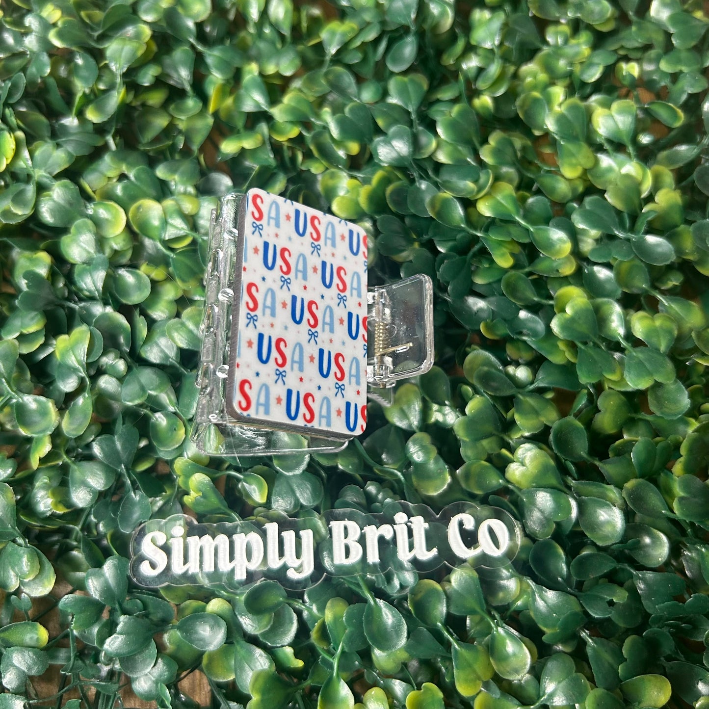 USA Small Claw Clip with bows