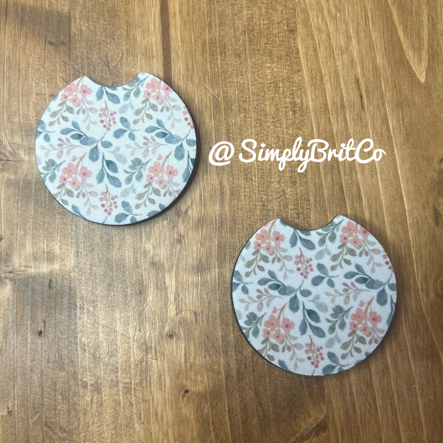 Pastel Floral Freshie and Car Coaster