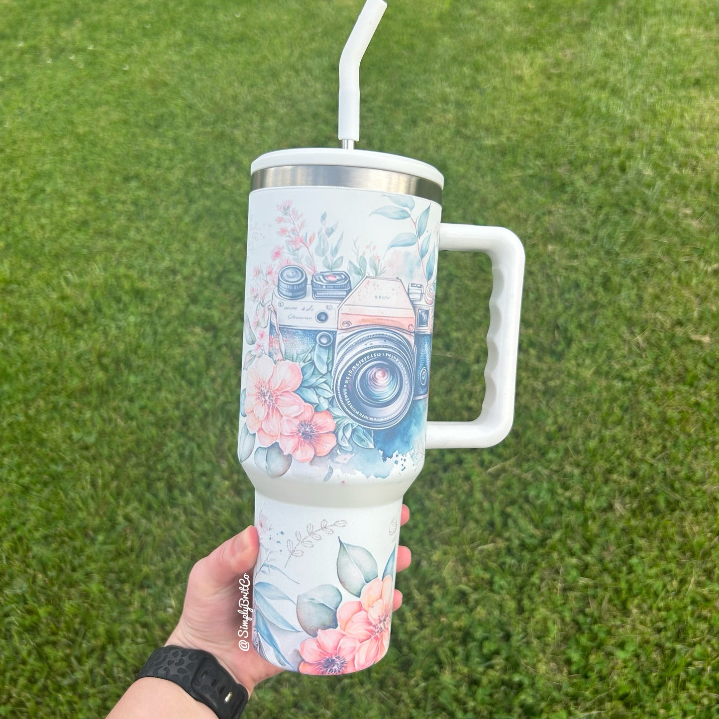 Matte Photography 40oz Tumbler | Floral | May Snap