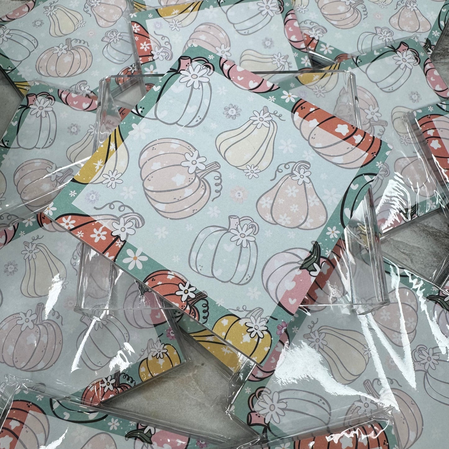 The Sticky Note Collection - Halloween Pumpkin Fall Floral