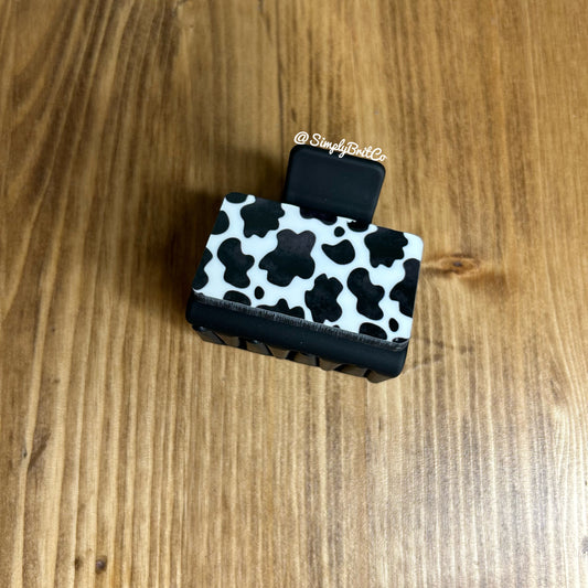 Cow Print Small Claw Clip