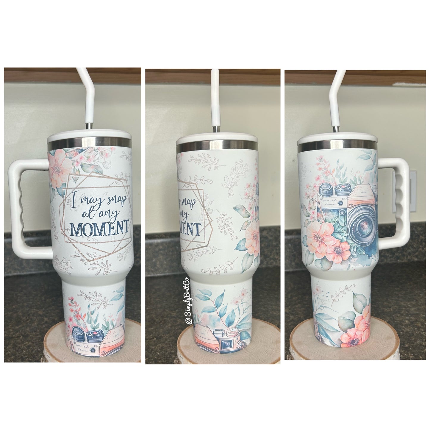 Matte Photography 40oz Tumbler | Floral | May Snap