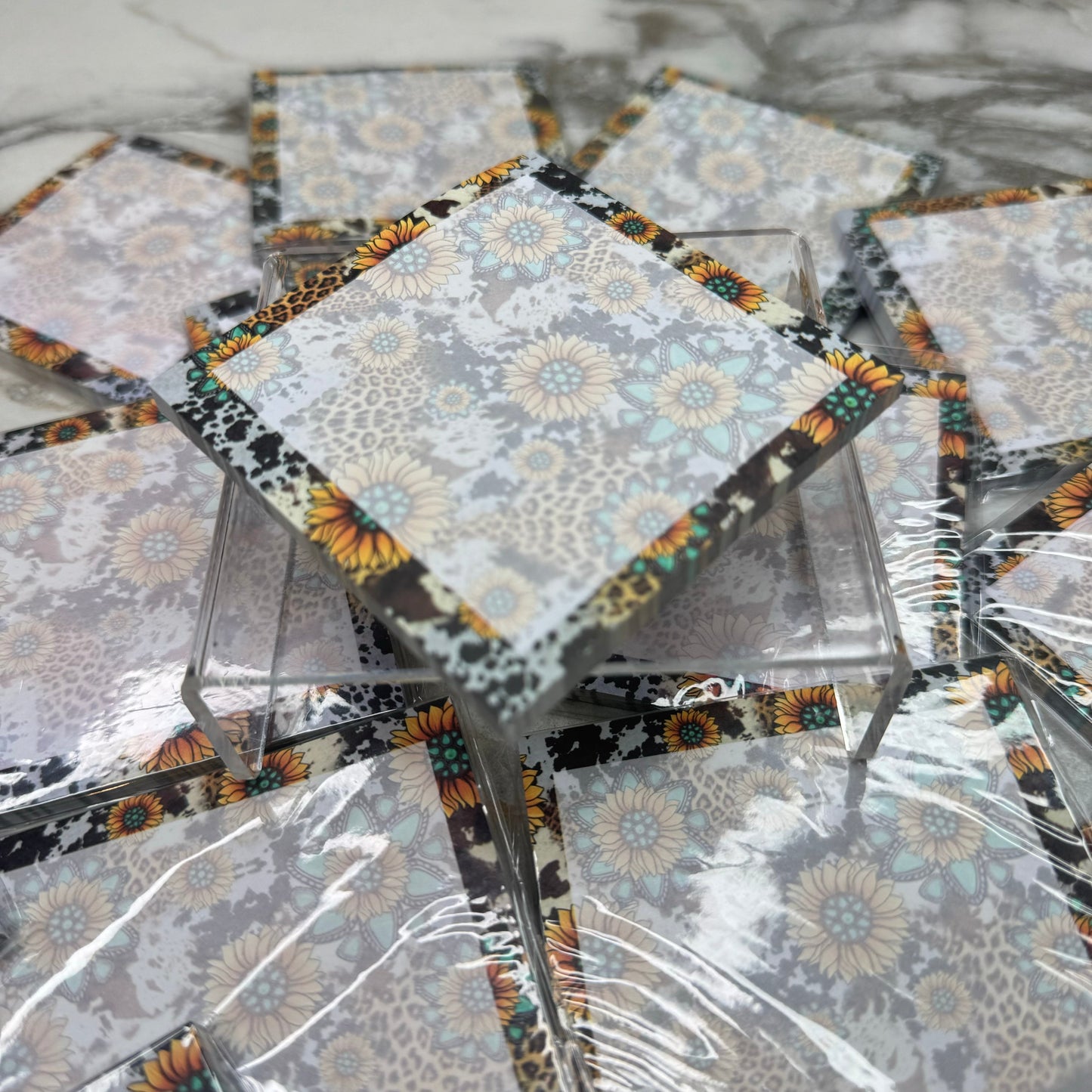 The Sticky Note Collection - Turquoise Sunflower