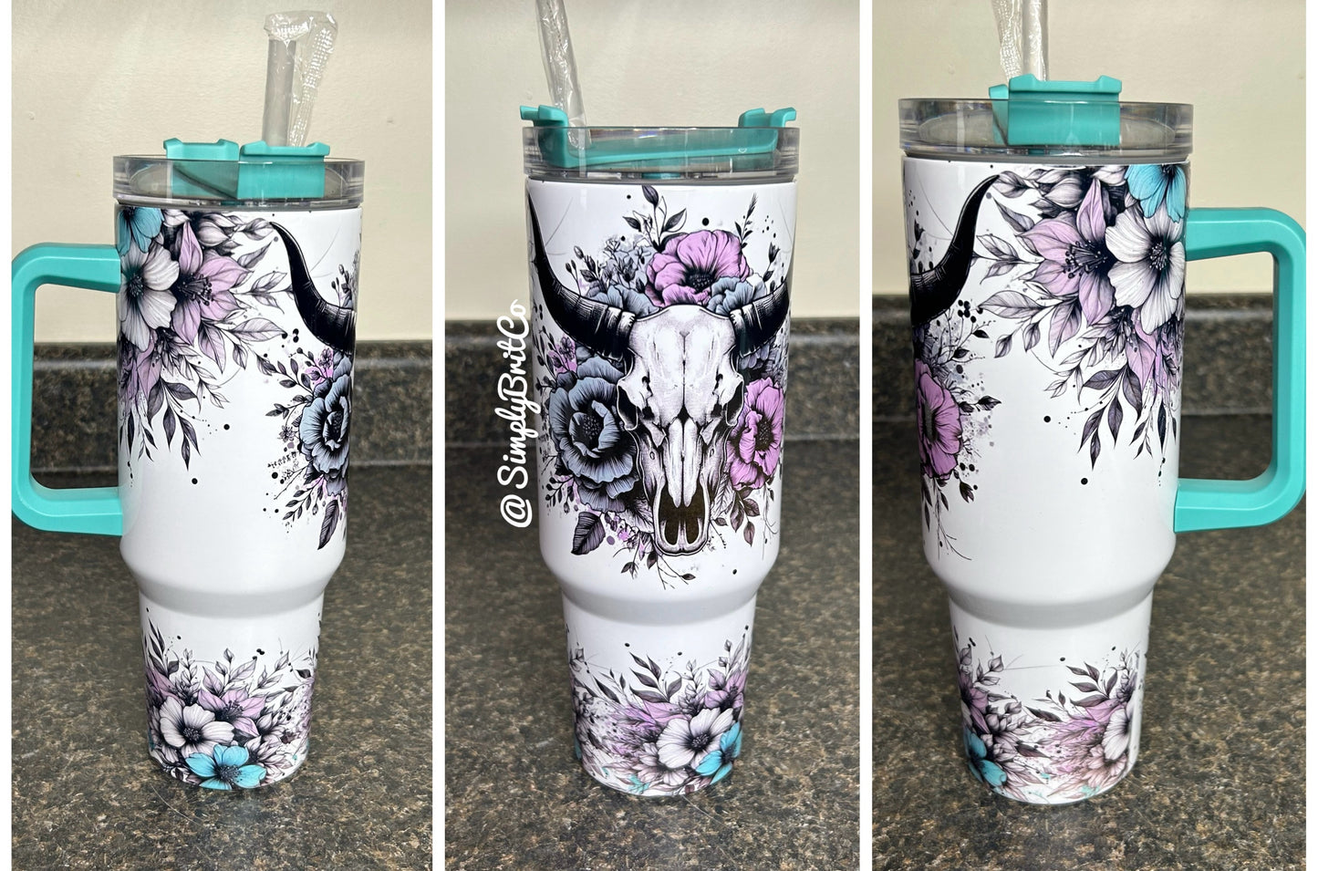 Western Floral 40oz Tumbler